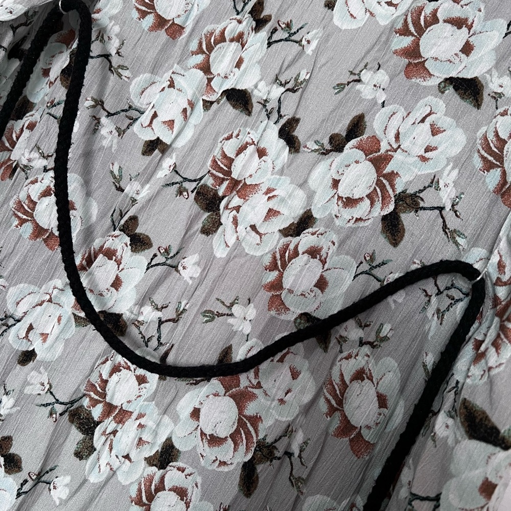 Pol Open Kimono With Tassel Drawstring - image 6